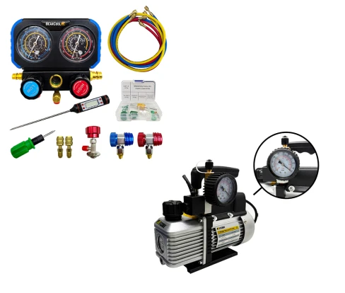 Pompa próżniowa z manometrem BearCool + Manometry R134a, R410A, R32, R22.jpg