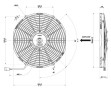 WENTYLATOR OSIOWY SPAL 330mm 12V VA13-AP9/C-35S TŁOCZĄCY - 1