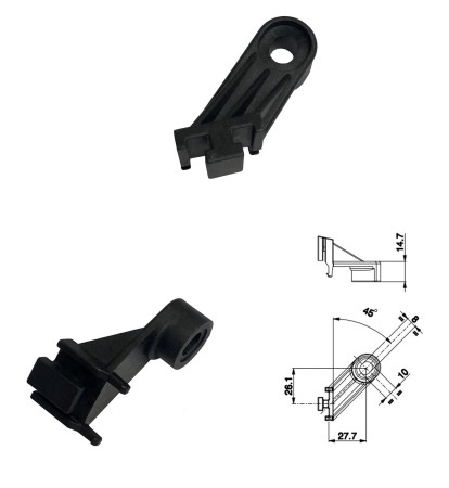 UCHWYT MONTAŻOWY LEWY UKOŚNY SPAL