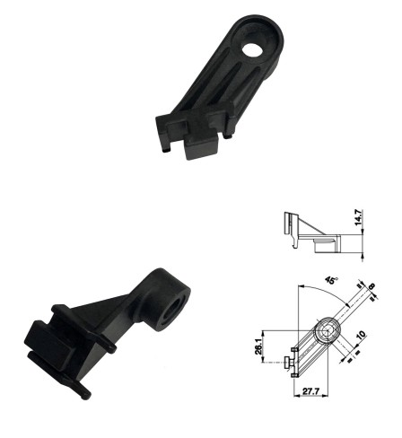 UCHWYT MONTAŻOWY LEWY UKOŚNY SPAL